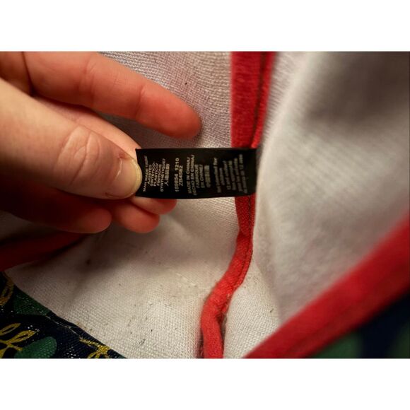 Vintage Fossil Key-Per Coated Canvas Multi-Color Floral Messenger Bag - Picture 12 of 14